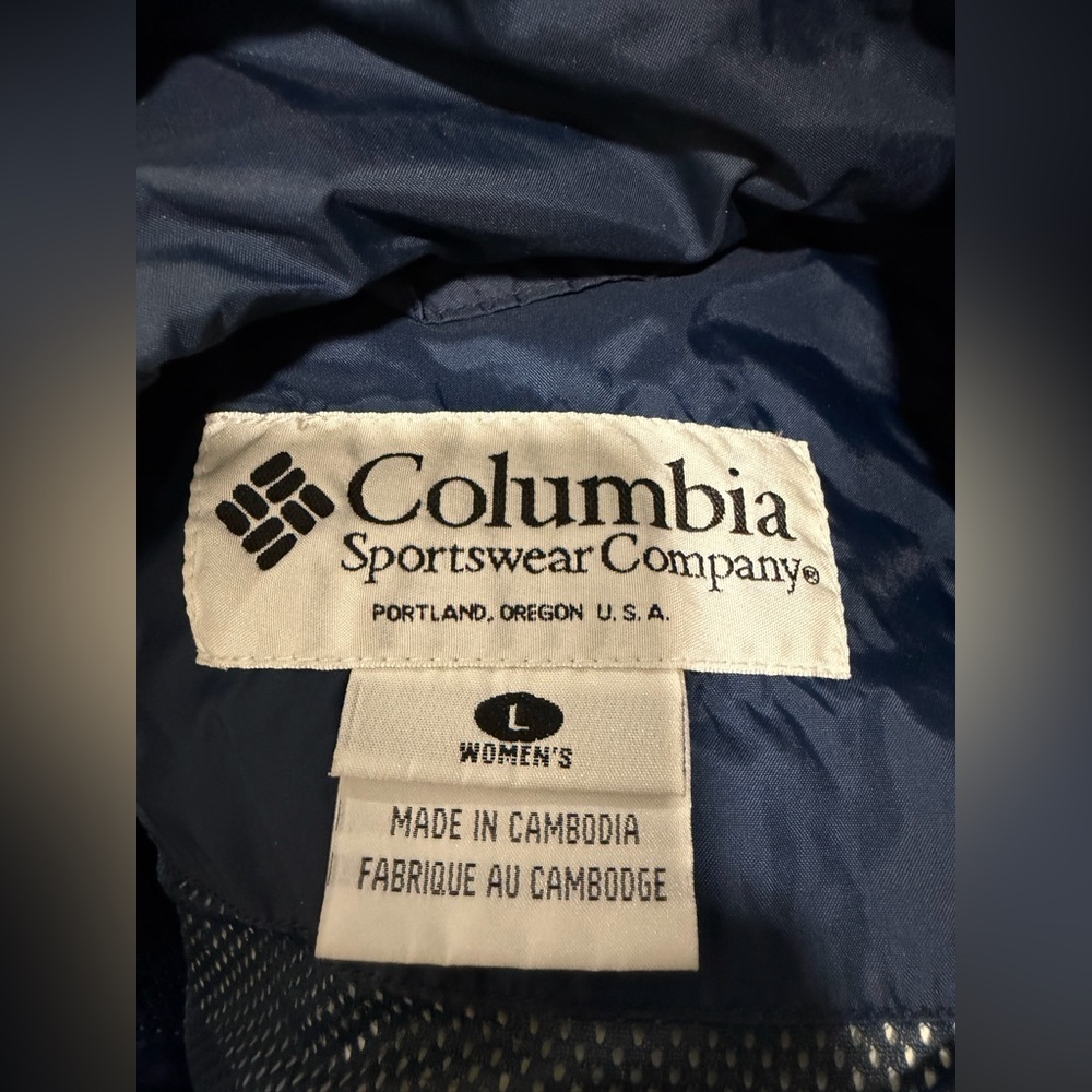 Columbia Sportswear Blue Rain/Windbreaker Jacket - Picture 7 of 7